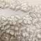 1 Yard Beaded & Corded Lace Trimming on Organza | 3/4" Wide | Decorative Couture Trim for Bridal, Quinceañera & Formalwear